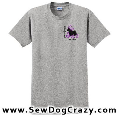 Embroidered Norwich Terrier Tshirts