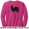 Though She Be But Little Papillon Sweatshirt