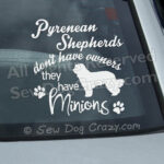 Funny Pyrenean Shepherd Car Window Sticker