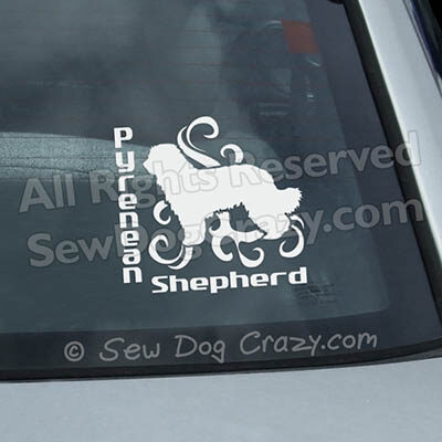 Pyrenean Shepherd Car Window Sticker