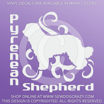 Pyrenean Shepherd Vinyl Decals