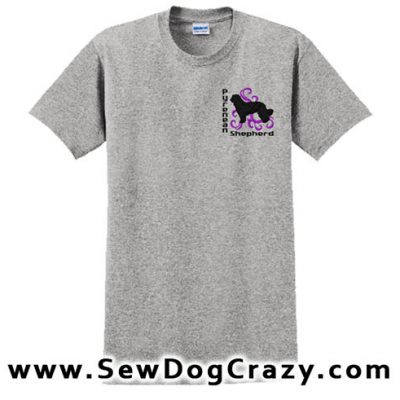 Embroidered Pyrenean Shepherd Tshirts