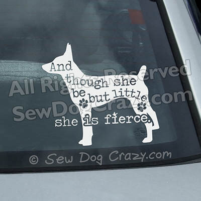 Rat Terrier Car Window Stickers