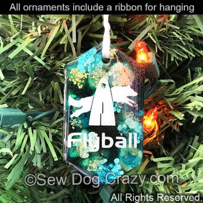 Flyball Border Collie Ornaments