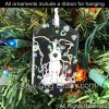 Cartoon Border Collie Christmas Ornament