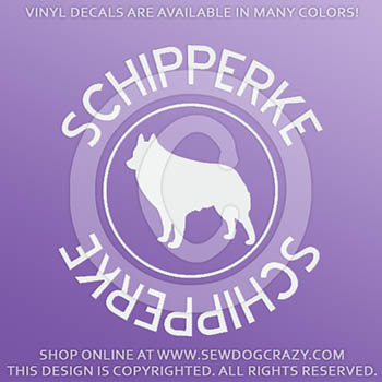 Schipperke Vinyl Decals