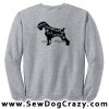 Though She Be But Little Schnauzer Sweatshirt