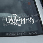 Love Whippets Decal Window Sticker