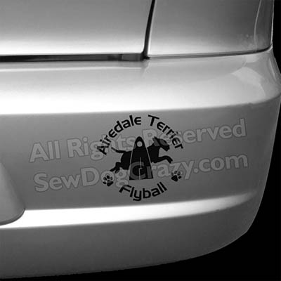 Airedale Terrier Flyball Decals