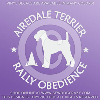 Airedale Terrier Rally Stickers