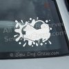 American Eskimo Dog Dock Jumping Window Stickers