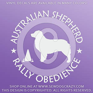 Australian Shepherd RallyO Decals
