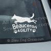 Beauceron Agility Window Stickers
