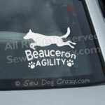 Beauceron Agility Window Stickers