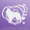 Heart Belgian Sheepdog Vinyl Stickers