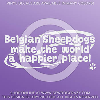 Belgian Sheepdog Vinyl Decals