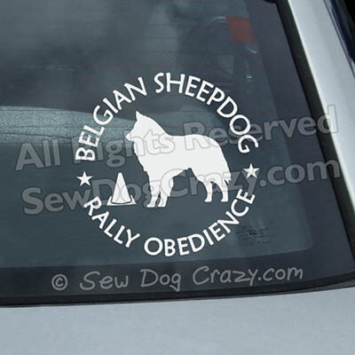 Belgian Sheepdog RallyO Window Stickers