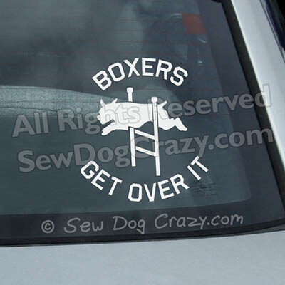 Agility Boxer Car Stickers