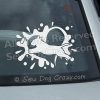 Dock Jumping Bull Terrier Window Decals