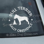Bull Terrier Rally Window Decals