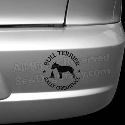 Bull Terrier Rally Obedience Decals