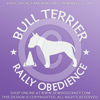 Vinyl Bull Terrier Rallyo Stickers