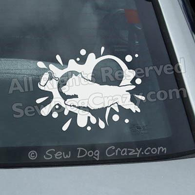 Cairn Terrier Dock Jumping Window Stickers