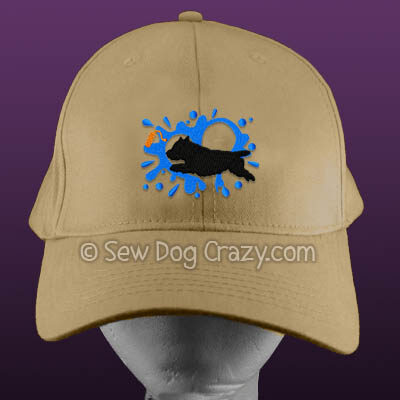 Embroidered Cairn Terrier Dock Jumping Hats