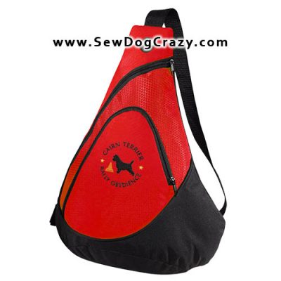 Embroidered Cairn Terrier Rally Obedience Bags