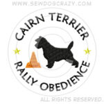 Embroidered Cairn Terrier Rally Obedience Gifts