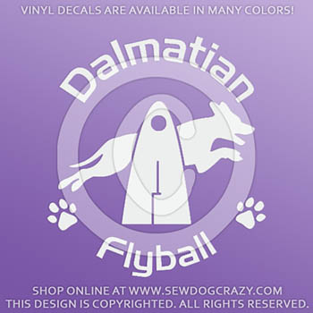 Dalmatian Flyball Decals