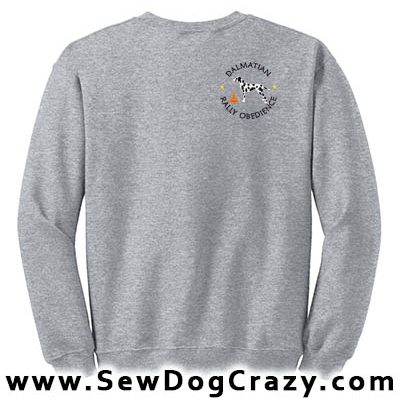 Embroidered Dalmatian Rally Obedience Sweatshirts
