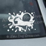 Flat Coated Retriever Dock Diving Car Stickers