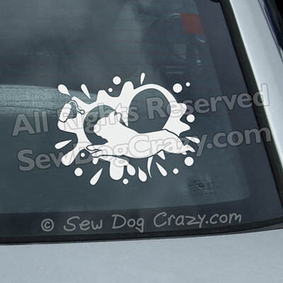 French Bulldog Dock Diving Decals