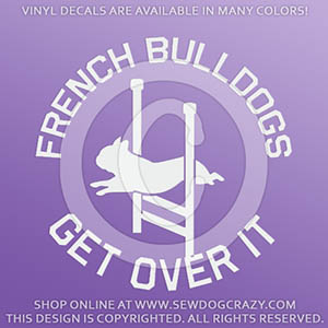 Funny French Bulldog Agility Decals