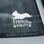 French Bulldog Agility Car Window Stickers