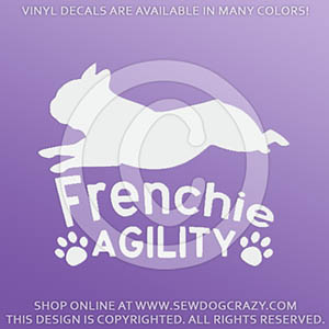 French Bulldog Agility Decals