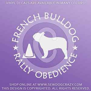 French Bulldog RallyO Decals