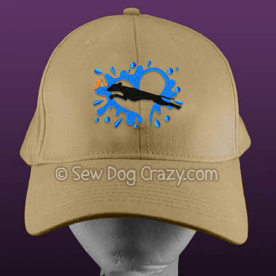 Embroidered Italian Greyhound Dock Jumping Hats