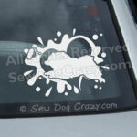 Dock Jumping Keeshond Car Stickers