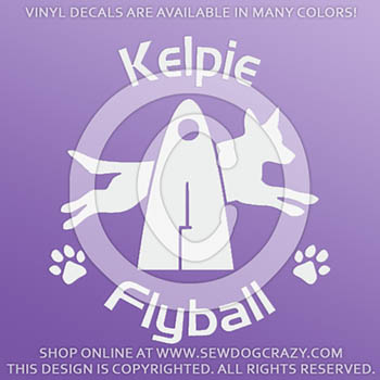 Kelpie Flyball Decals