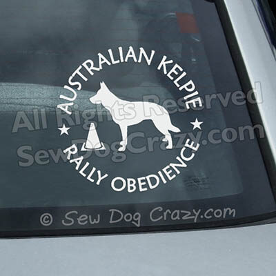 Kelpie Rally Window Stickers