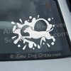 Dock Jumping Lab Car Window Stickers