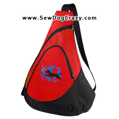 Embroidered Lab Dock Jumping Bag