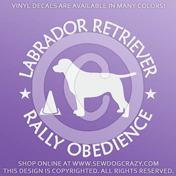 Labrador Rally Obedience Stickers