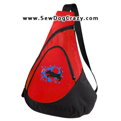 Embroidered Pit Bull Dock Jumping Bags
