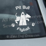 Pit Bull Flyball Window Stickers