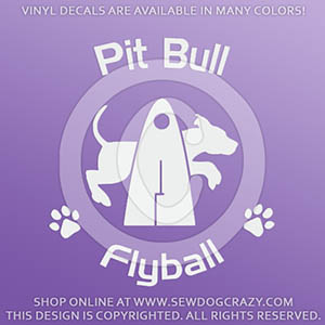 Pit Bull Flyball Decals