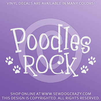 Poodles Rock Decal