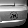Portuguese Water Dog Rally Obedience Car Decals